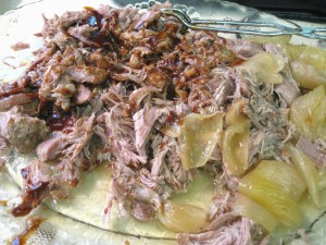 PulledPorkAndOnionsPlatter