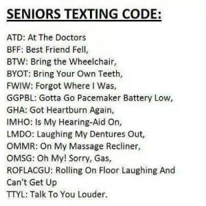 SeniorsTextingCode